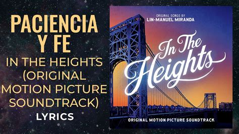 paciencia y fe translation|patience y fe in the heights.